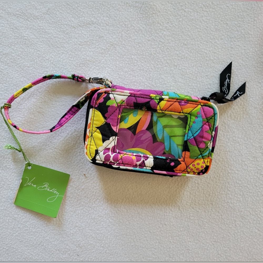 Vera Bradley Va Va Bloom Pattern Multicolor Wristlet